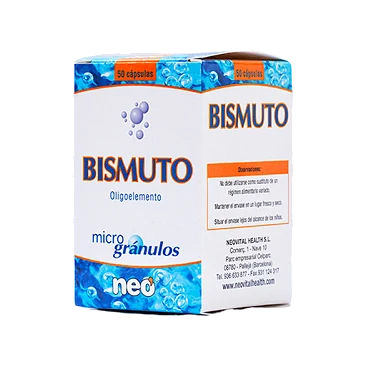 Bismuto microgránulos 50 cápsulas