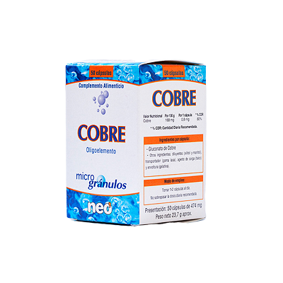 Cobre microgránulos 50 caps - Neo