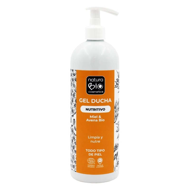 Gel baño nutritivo (miel y avena) 740 ml - Naturabio