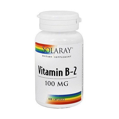 [3180138] Vitamina B2 Riboflavina 100mg 100 caps. Solaray