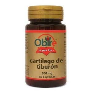Cartílago de tiburón 500 mg 60 caps - Obire