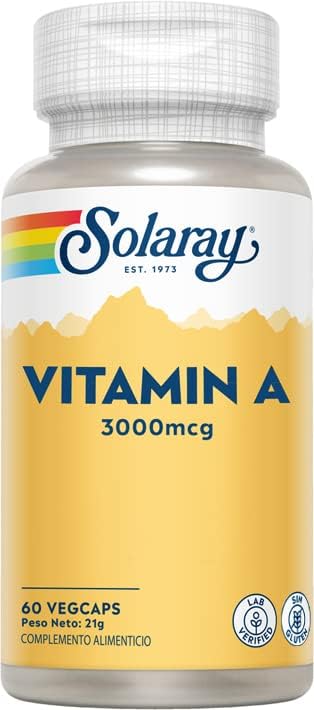 [3180273] Vitamina A 3000 mcg 60 caps. Solaray