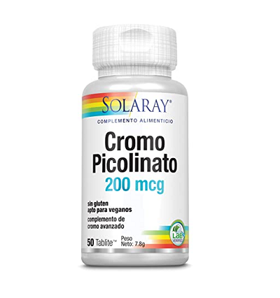[4200291] Cromo picolinato 200mcg 50 comp. Solaray