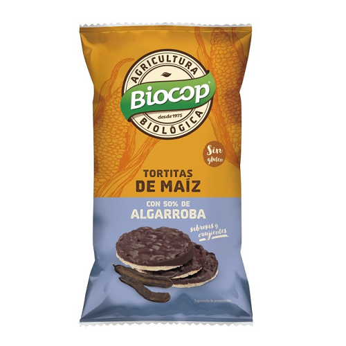 Tortita de maíz algarroba bio 100 g - Biocop