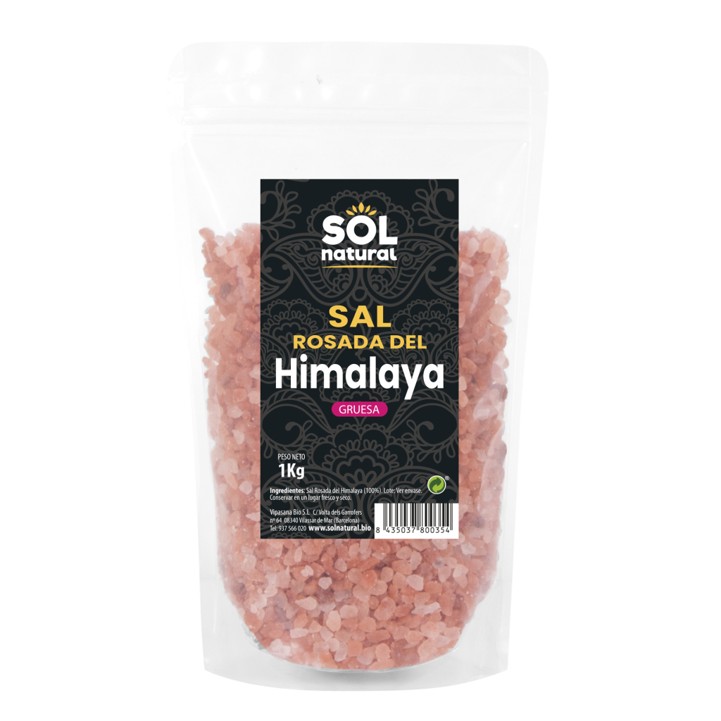Sal del Himalaya Rosa Gruesa 1 kg - Solnatural
