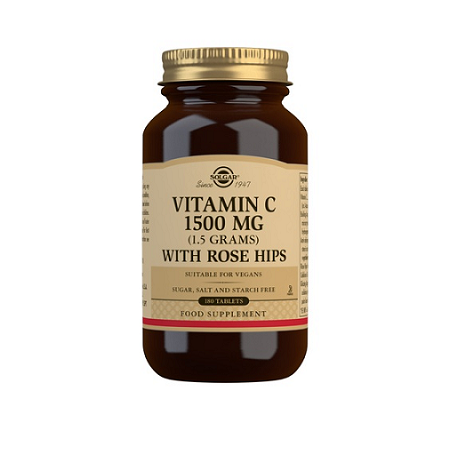 [2120603] Vitamina C Con Escaramujo 1500 mg 180 comp - Solgar
