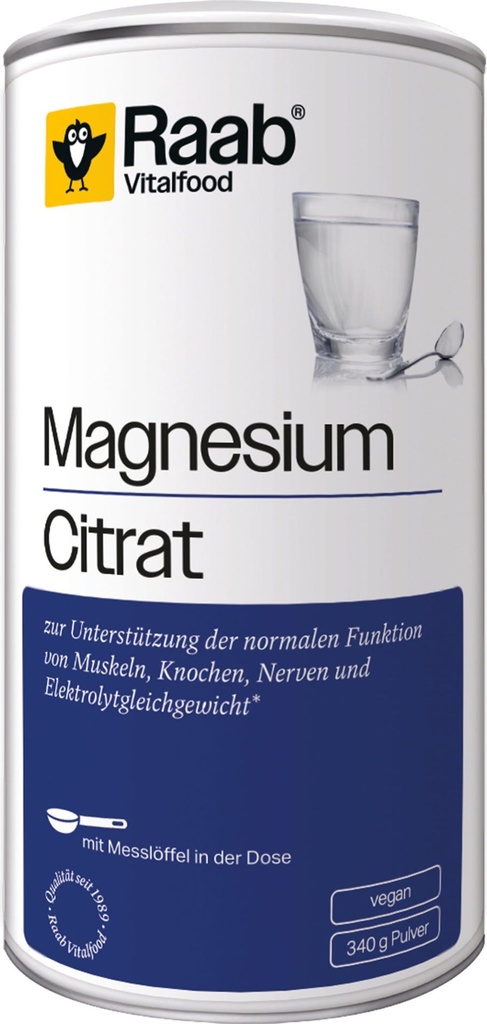 Magnesio citrato en polvo 340 g - Raab