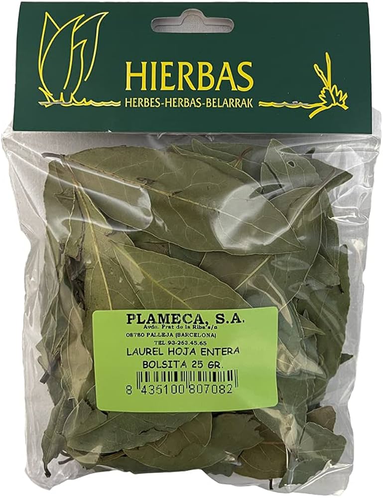 Planta Laurel hoja entera 25 g - Plameca