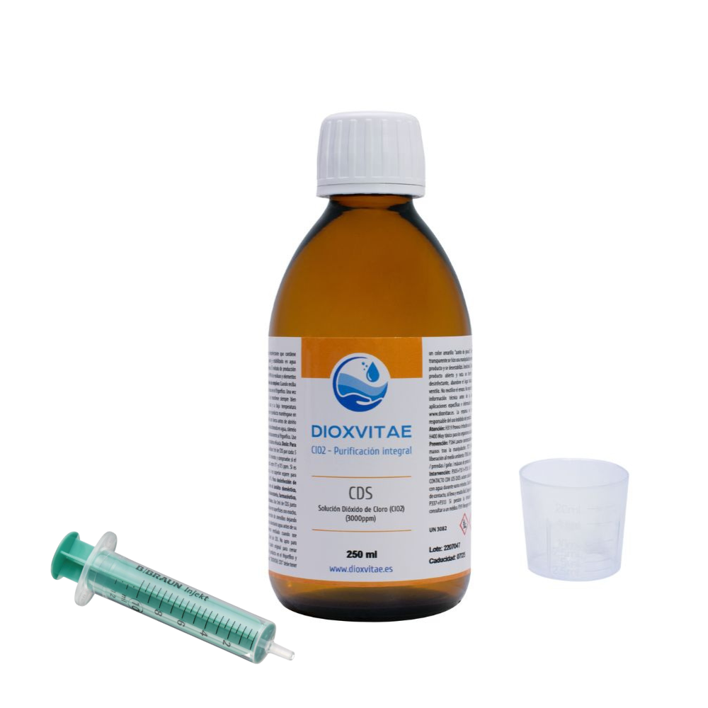 [4200967] CDS Solución Dióxido de Cloro 250 ml cristal - Dioxvitae