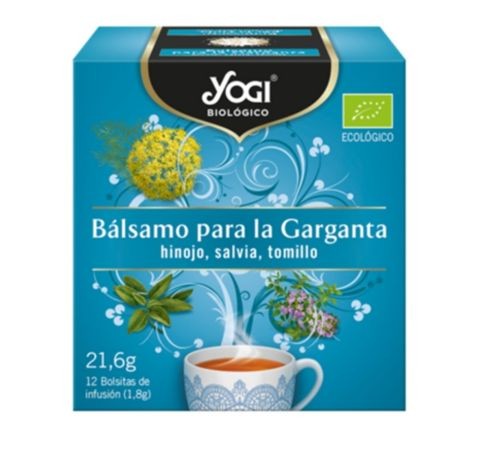 Bálsamo para la garganta 12 bolsas Yogi tea