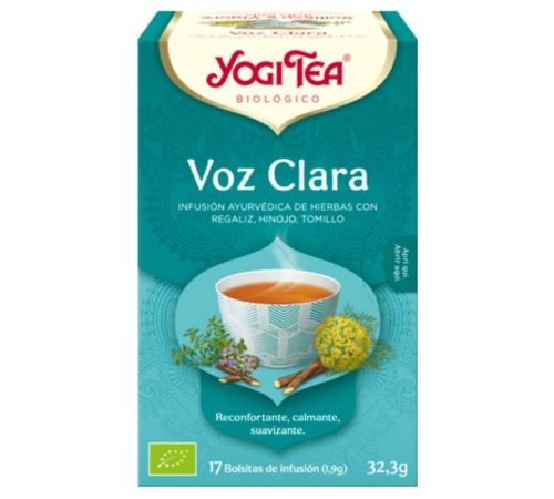 Voz clara 17 bolsas Yogi tea