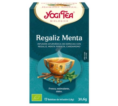 Infusión 17 bolsas Menta Regaliz YogiTea