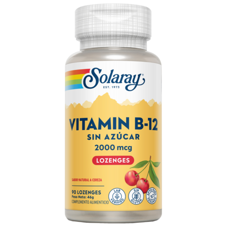 [3181223] Vitamina B12 2000 mcg 90 comp. sublingual Solaray