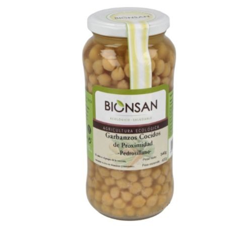 Garbanzos cocidos Eco 540 g - Bionsan