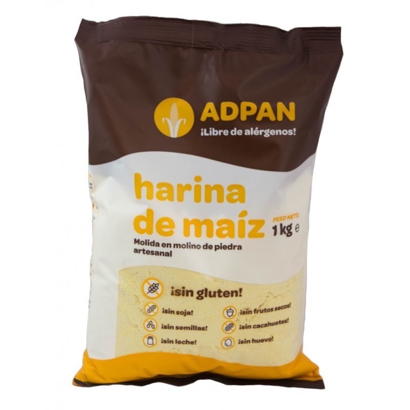 Harina de maíz sin gluten 1 kg - Apdan