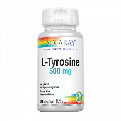L-Tirosina 500mg 50 caps. Solaray