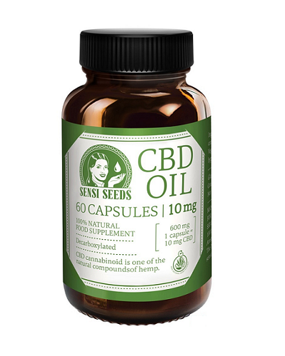 Aceite de CBD 10 mg 60 cápsulas