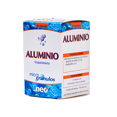 Aluminio microgránulos 50 caps.