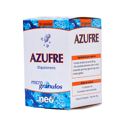 Azufre microgránulos 50 caps.